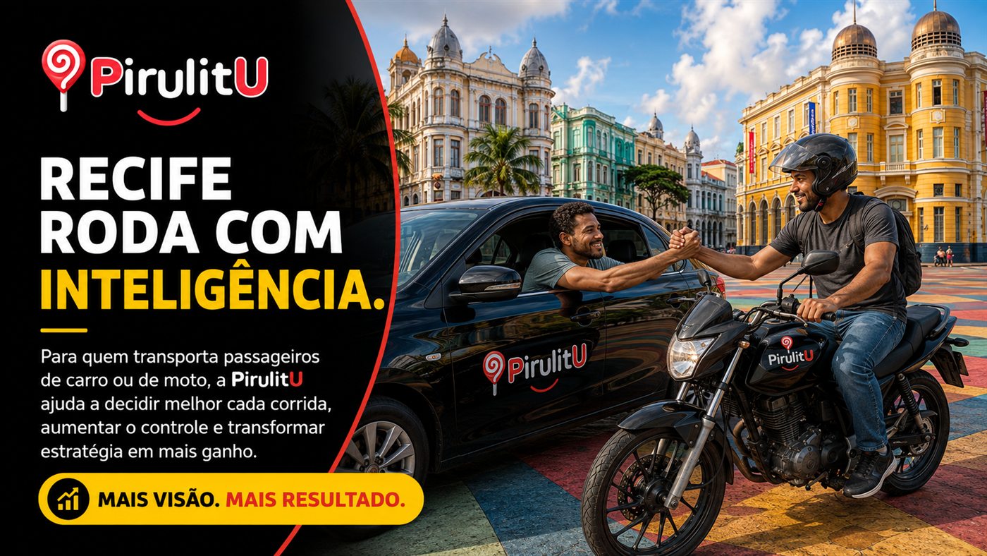 Motorista de carro e motoboy parceiros PirulitU cumprimentando-se no Recife — Recife roda com inteligência